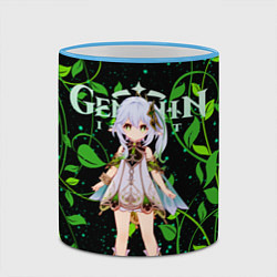 Кружка 3D Нахида дендро архонт, цвет: 3D-небесно-голубой кант — фото 2