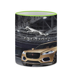 Кружка 3D Jaguar - зачётное точило!, цвет: 3D-светло-зеленый кант — фото 2