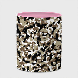 Кружка 3D Камуфляж зимний лес - мелкий, цвет: 3D-белый + розовый — фото 2