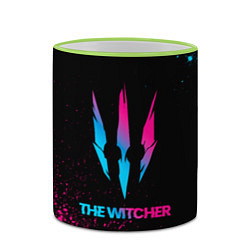 Кружка 3D The Witcher - neon gradient, цвет: 3D-светло-зеленый кант — фото 2