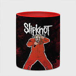 Кружка 3D Slipknot music, цвет: 3D-белый + красный — фото 2