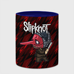 Кружка 3D Slipknot красные молнии, цвет: 3D-белый + синий — фото 2