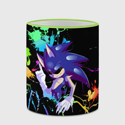 Кружка 3D Sonic Exe - Hedgehog - video game, цвет: 3D-светло-зеленый кант — фото 2