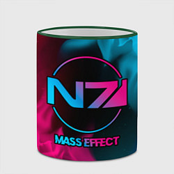Кружка 3D Mass Effect - neon gradient, цвет: 3D-зеленый кант — фото 2