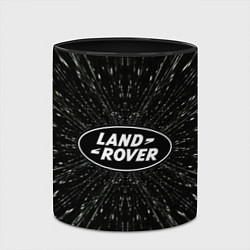 Кружка 3D Ленд Ровер эмблема, автомобильная тема, цвет: 3D-белый + черный — фото 2