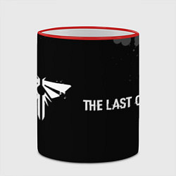 Кружка 3D The Last Of Us glitch на темном фоне: надпись и си, цвет: 3D-красный кант — фото 2