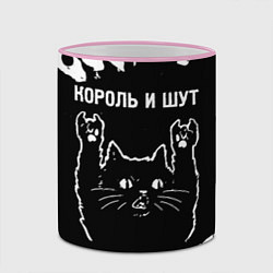 Кружка 3D Группа Король и Шут и рок кот, цвет: 3D-розовый кант — фото 2