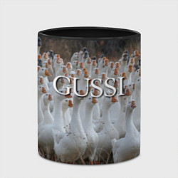 Кружка 3D Стая гусей - Gussi, цвет: 3D-белый + черный — фото 2