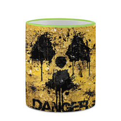 Кружка 3D Danger radiation, цвет: 3D-светло-зеленый кант — фото 2
