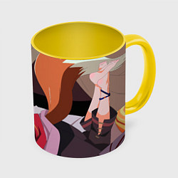 Кружка 3D Spice and Wolf - Holo, цвет: 3D-белый + желтый