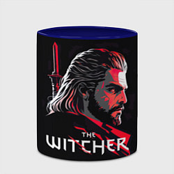 Кружка 3D Witcher art, цвет: 3D-белый + синий — фото 2