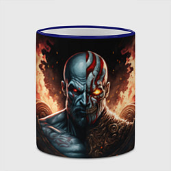 Кружка 3D God of War life and dead, цвет: 3D-синий кант — фото 2