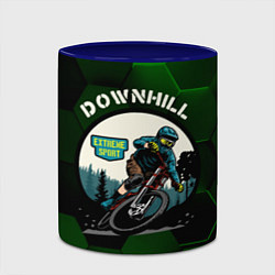 Кружка 3D Downhill Extreme Sport, цвет: 3D-белый + синий — фото 2