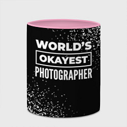 Кружка 3D Worlds okayest photographer - dark, цвет: 3D-белый + розовый — фото 2