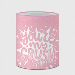 Кружка 3D You are my crush, цвет: 3D-розовый кант — фото 2