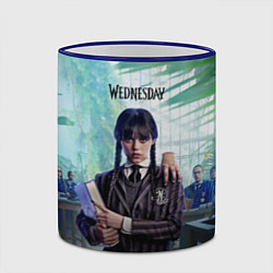 Кружка 3D Wednesday poster, цвет: 3D-синий кант — фото 2