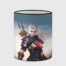 Кружка 3D The Witcher girl art, цвет: 3D-черный кант — фото 2