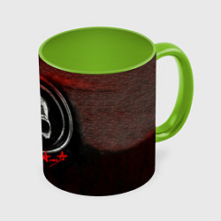 Кружка 3D Дудка - Алиса, цвет: 3D-белый + светло-зеленый