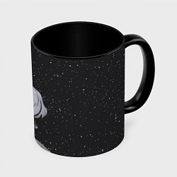 Кружка 3D Loli on the moon, цвет: 3D-белый + черный