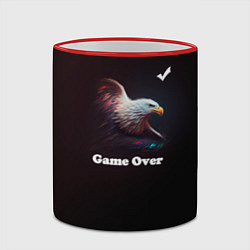 Кружка 3D Eagle-game over, цвет: 3D-красный кант — фото 2