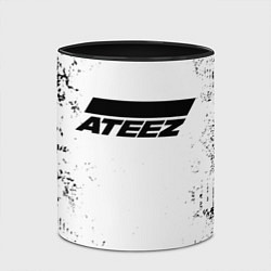Кружка 3D Ateez black and white, цвет: 3D-белый + черный — фото 2
