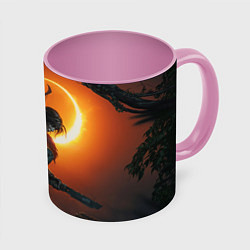 Кружка 3D Lara Croft, цвет: 3D-белый + розовый