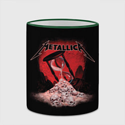 Кружка 3D Metallica - время, цвет: 3D-зеленый кант — фото 2
