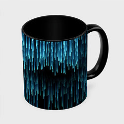 Кружка 3D Falling rays, цвет: 3D-белый + черный
