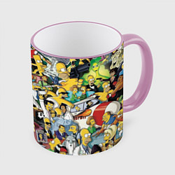 Кружка 3D Simpsonhistory, цвет: 3D-розовый кант