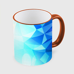 Кружка цветная Gradient colors geometry