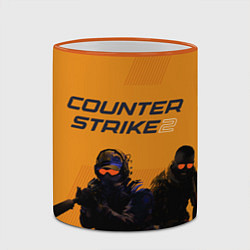 Кружка 3D Counter Strike 2, цвет: 3D-оранжевый кант — фото 2