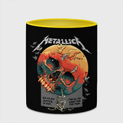 Кружка 3D Metallica - Металлика, цвет: 3D-белый + желтый — фото 2