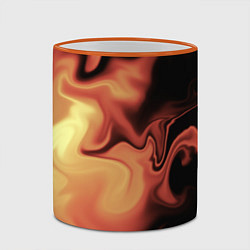 Кружка 3D Пламя с боку, цвет: 3D-оранжевый кант — фото 2
