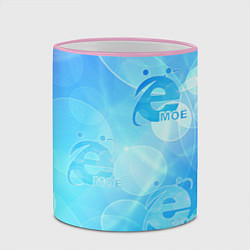 Кружка 3D Ё-Моё интернет эксплорер, цвет: 3D-розовый кант — фото 2