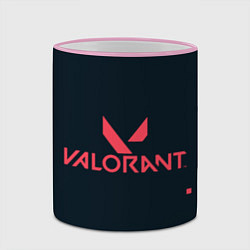 Кружка 3D Valorant игрок, цвет: 3D-розовый кант — фото 2