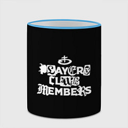 Кружка 3D Obladaet - players club members надпись, цвет: 3D-небесно-голубой кант — фото 2