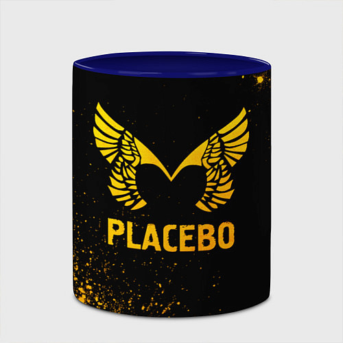 Кружка цветная Placebo - gold gradient / 3D-Белый + синий – фото 2