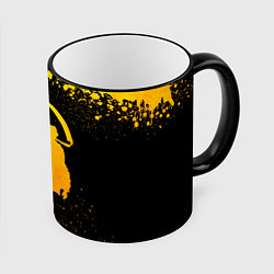 Кружка 3D Children of Bodom - gold gradient, цвет: 3D-черный кант