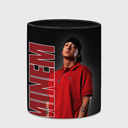 Кружка 3D Рэппер Эминем, цвет: 3D-белый + черный — фото 2