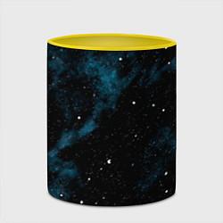 Кружка 3D Мрачная галактика, цвет: 3D-белый + желтый — фото 2