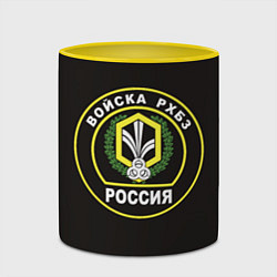 Кружка 3D Войска РХБЗ России, цвет: 3D-белый + желтый — фото 2