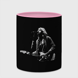 Кружка 3D Курт Кобейн с гитарой, цвет: 3D-белый + розовый — фото 2