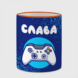Кружка 3D Слава геймер, цвет: 3D-оранжевый кант — фото 2