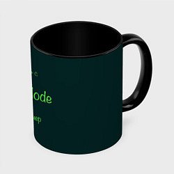 Кружка 3D Чит-код motherlode, цвет: 3D-белый + черный