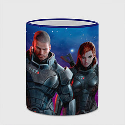 Кружка 3D Mass Effect N7 space, цвет: 3D-синий кант — фото 2