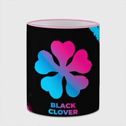 Кружка 3D Black Clover - neon gradient, цвет: 3D-розовый кант — фото 2