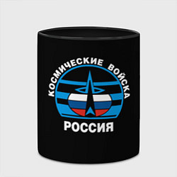 Кружка 3D Космические войска России, цвет: 3D-белый + черный — фото 2