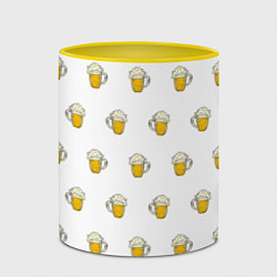 Кружка 3D Кружки с пивом, цвет: 3D-белый + желтый — фото 2