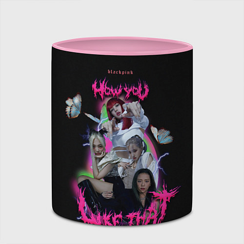 Кружка цветная Blackpink k-pop group / 3D-Белый + розовый – фото 2