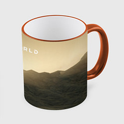 Кружка 3D RimWorld game, цвет: 3D-оранжевый кант